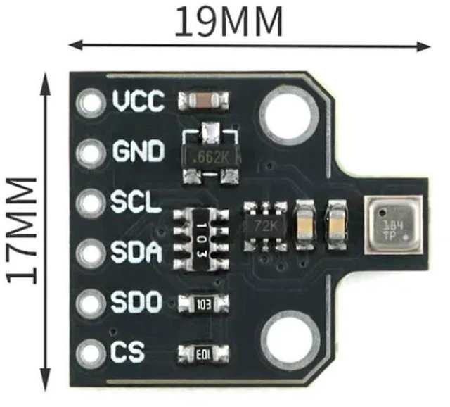 Alt view image 3 of 3 - BME688 Digital Low-Power Gas, Pressure, Temperature, and Humidity Sensor Module AI Artificial ligence