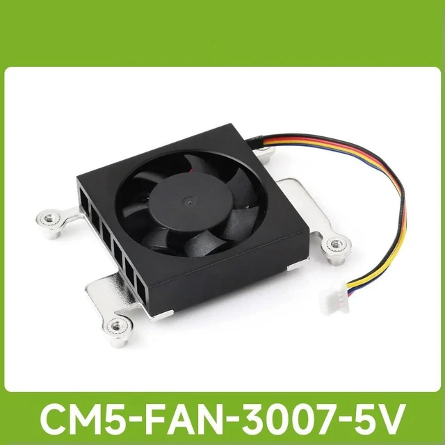 Main image of Waveshare Dedicated 3007 Cooling Fan For Raspberry Pi Compute Module 5, Low Noise, With Thermal Tapes, 5V Power Supply