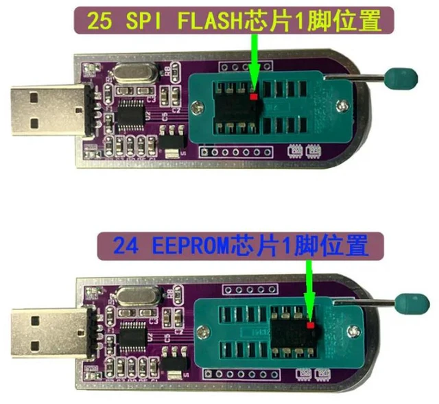 Alt view image 2 of 3 - 1PCS CH347 high-speed programmer module 24 EEPROM 25 SPI FALSH supports TTL