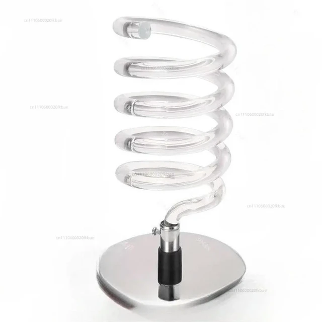 Alt view image 3 of 3 - Salon Barber Desktop Mirror Stand Hair Dryer Holder Bathroom Rack