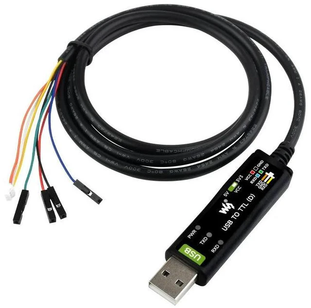 Alt view image 2 of 3 - Waveshare Industrial USB TO TTL (D) Serial Cable, FT232RNL Chip, Suitable For Raspberry Pi 5 Serial Port Debugging