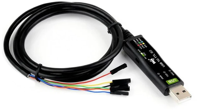 Alt view image 3 of 3 - Waveshare Industrial USB TO TTL (C) 6pin Serial Cable, FT232RNL Chip, Multi Protection Circuits, Multi Systems Support