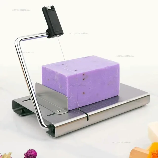 Alt view image 2 of 3 - DIY soap stainless steel cutting table adjustable cheese butter wire scissors handmade soap cutting machine