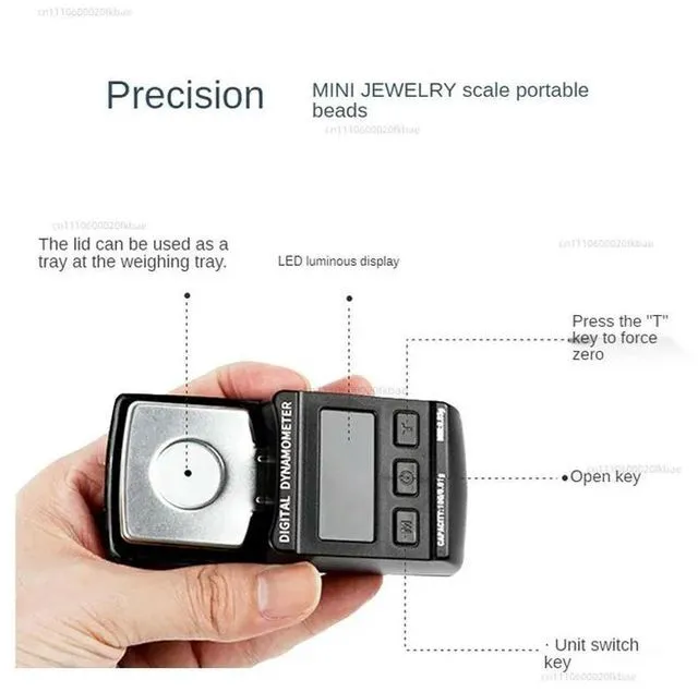 Alt view image 2 of 3 - 100G / 0.01G Digital Turntable Stylus Force Meter LP Record Player Needle Gauge with 10G Calibration Weight