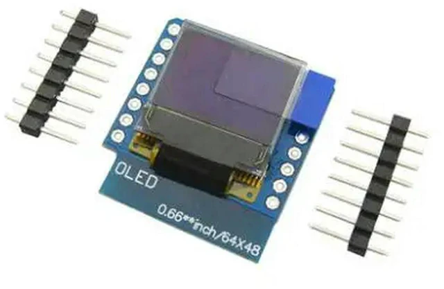 Main image of 5pcs 0.66" inch 64X48 IIC I2C OLED LED LCD Dispaly Shield Compatible