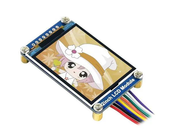 Alt view image 2 of 3 - Waveshare General 2inch IPS LCD Display Module, IPS Screen, 240*320 Resolution, SPI, for Raspberry Pi/VisionFive2//STM32