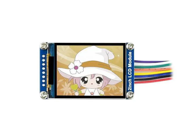 Alt view image 3 of 3 - Waveshare General 2inch IPS LCD Display Module, IPS Screen, 240*320 Resolution, SPI, for Raspberry Pi/VisionFive2//STM32