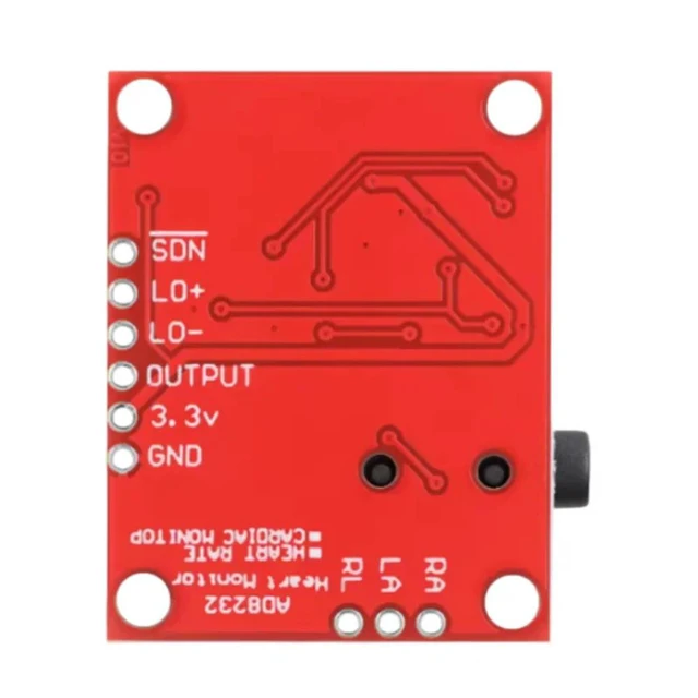 Alt view image 2 of 3 - 2pcs AD8232 Module ECG Measurement Pulse Heart Rate Monitor ECG Acquisition Monitoring Sensor Kit