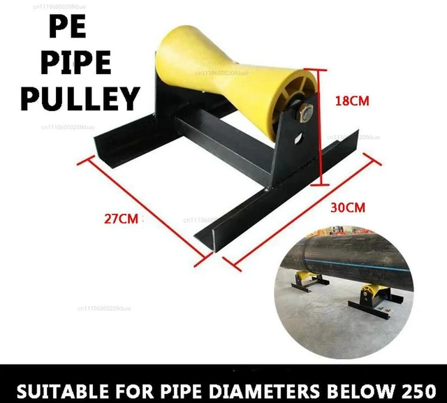 Main image of PE Pipe with Wheels Tug 315 Roller Bracket Welding Pipe Hosting Tool Pulley Hot Melt Butt Welder Bracket