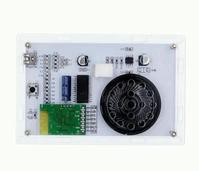 Alt view image 2 of 3 - LED Music spectrum display Bluetooth receiving function production making kit led Flashing lights A finished product with case