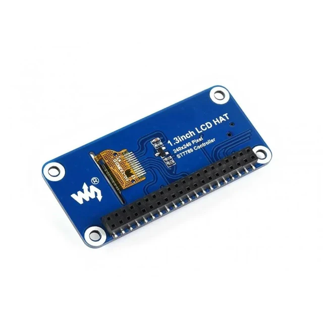 Alt view image 2 of 3 - 1.3 Inch SPI LCD display HAT for Raspberry Pi 240x240 Pixels SPI Interface with Embedded Controller IPS Screen