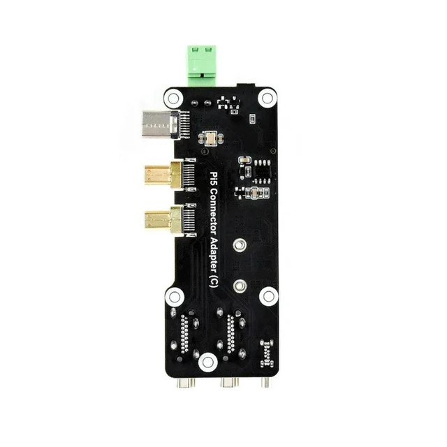 Alt view image 2 of 3 - PCIe to M.2 Multi-functional Adapter Board for Raspberry Pi 5 Supports Dual 4K Output Pi5 Connector Adapter