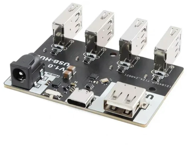 Alt view image 2 of 3 - 5pcs XL-USBHUB Hub Module CH334 4 Interface USB2.0 Expansion Dock 40MB/S