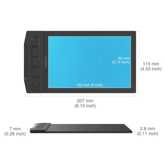 Alt view image 2 of 3 - XENX X1-640 drawing board 6X4 inch digital tablet hand-drawn board mobile phone computer writing