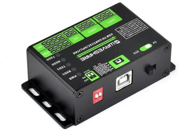 Main image of Waveshare USB To UART/I2C/SPI/JTAG Converter, Supports Multiple Interfaces, Compatible with 3.3V and 5V, Multiple Systems