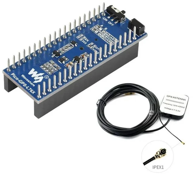 Main image of Waveshare Pico-GPS-L76K Raspberry Pi Pico 2 GNSS Expansion Board Supports GPS/BDS/GLONASS/QZSS/A-GNSS