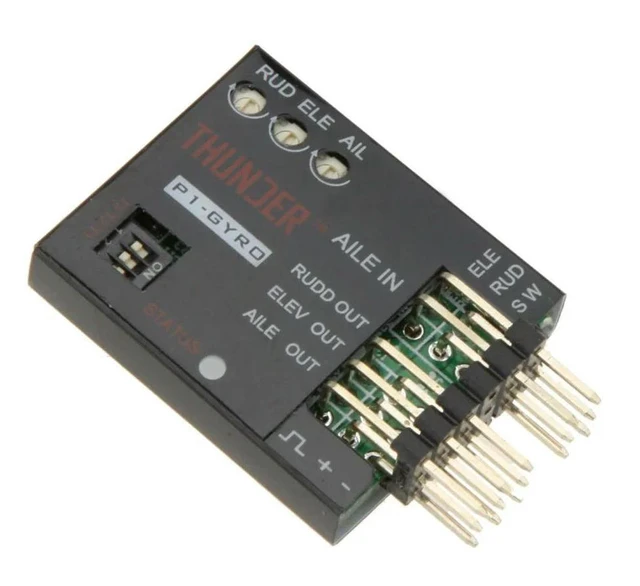 Alt view image 2 of 3 - P1-GYRO 3-Axis Flight Controller Stabilizer System Gyro For Fixed Flying Wing Black