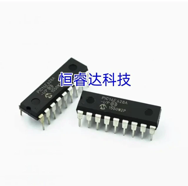 Main image of PIC16F628A-I/P DIP-18 PIC16F628A PIC16F628 16F628 Flash-Based, 8-Bit CMOS Microcontrollers =10Pcs/lot