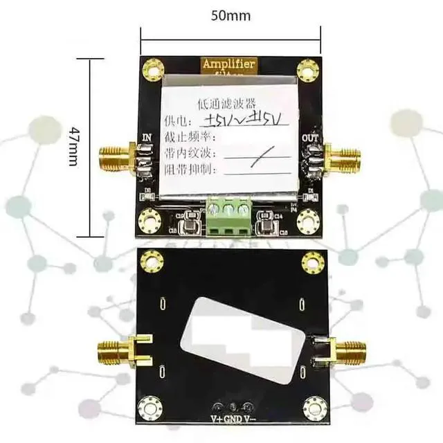 Alt view image 2 of 3 - 8th order filtering low-pass filter module cut-off frequency 1KHz, in band ripple less than 1dB, stopband suppression