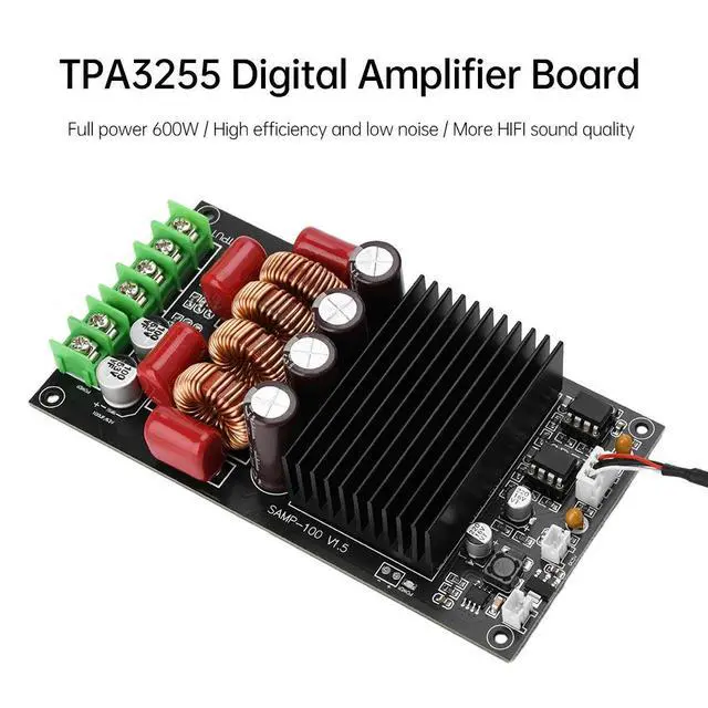 Main image of TPA3255 600W Digital Sound Amplifier Board Fever HIFI 2X300W Audio Amplifier Module Dual Channel Stereo Class D Amp High Power