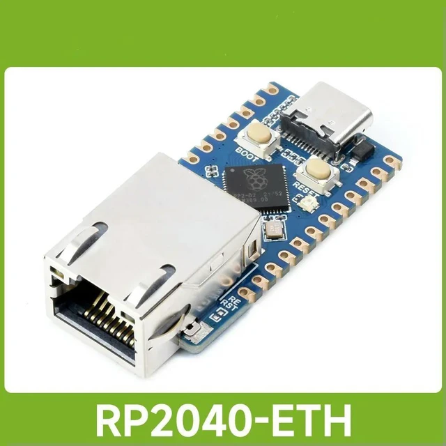 Main image of Waveshare RP2040-ETH Mini Development Board, RP2040 Ethernet Port Module, Based on Official RP2040 Dual Core Processor