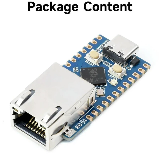 Alt view image 2 of 3 - Waveshare RP2040-ETH Mini Development Board, RP2040 Ethernet Port Module, Based on Official RP2040 Dual Core Processor