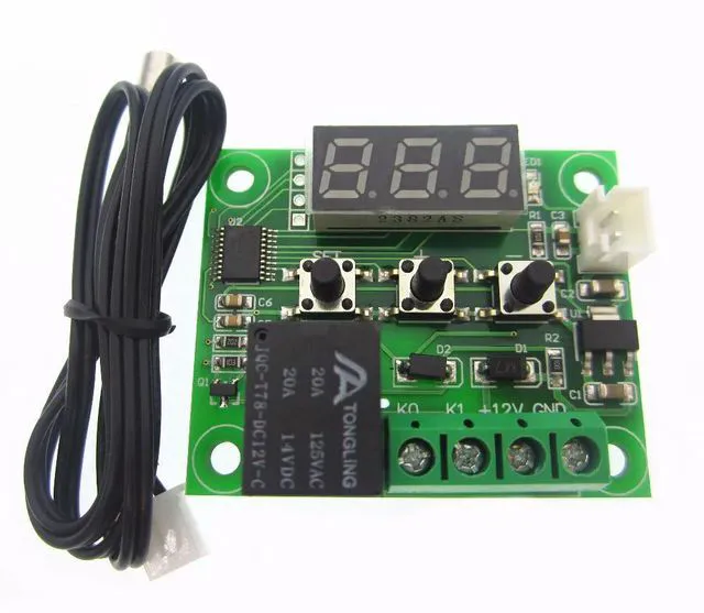 Alt view image 2 of 3 - 20pcs W1209 Mini thermostat Temperature controller Incubation thermostat temperature control switch