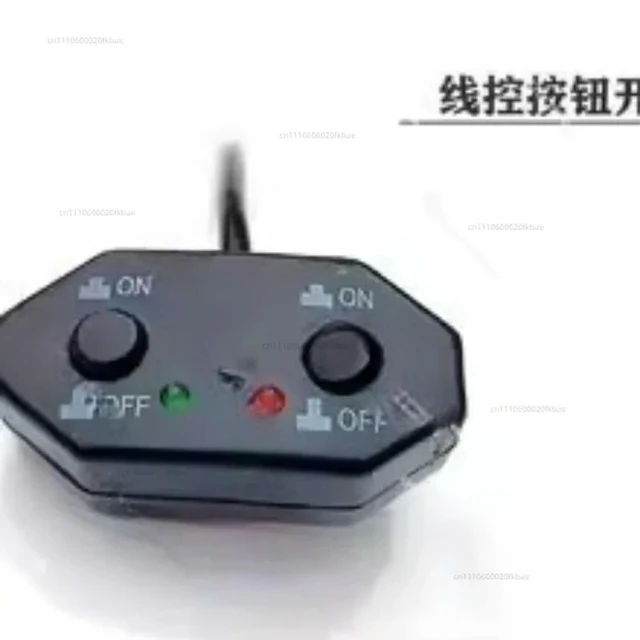 Alt view image 2 of 3 - Car Sticker Switch Button for Headlight Wiring Harness No Drill 2-Color Light