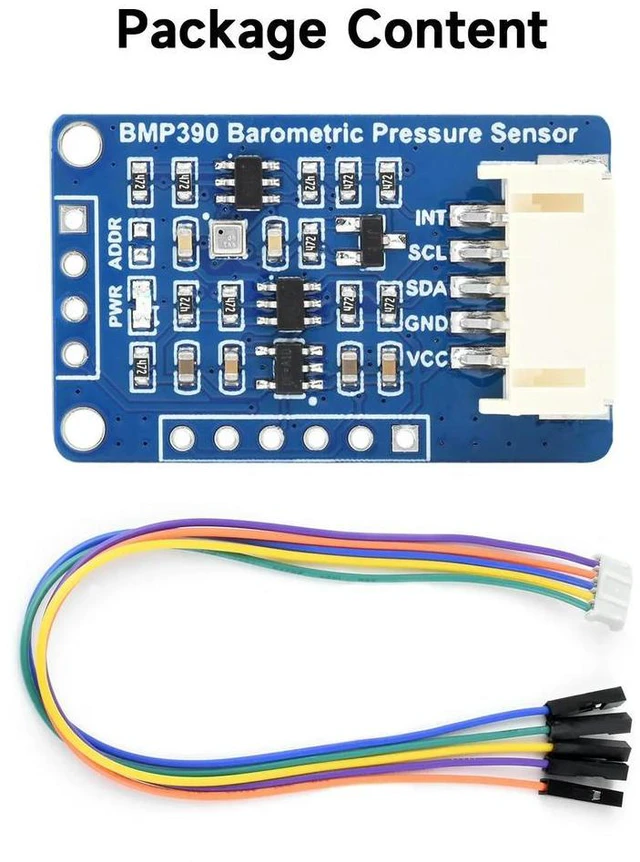 Alt view image 2 of 3 - Waveshare BMP390 High Precision Barometric Pressure Sensor, Barometric Pressure/Altitude/Temperature For Raspberry Pi/
