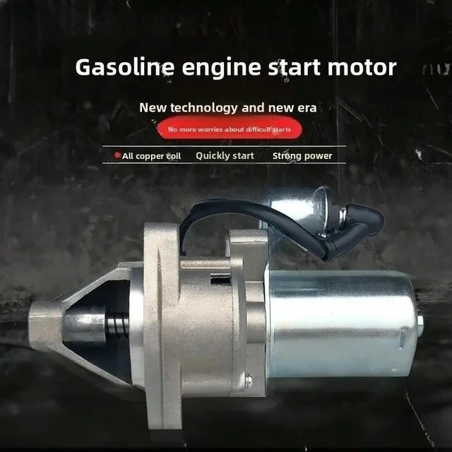 Main image of Electric Starter Motor for Small Engine Generator 168F 170F 177F 188F 190F GX160 GX390 2kW 5kW 8kW