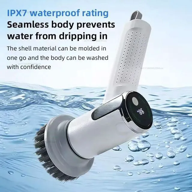 Alt view image 3 of 3 - Household Multifunctional Electric Cleaning Brush Handheld