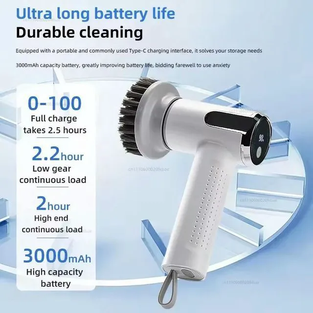 Alt view image 2 of 3 - Household Multifunctional Electric Cleaning Brush Handheld
