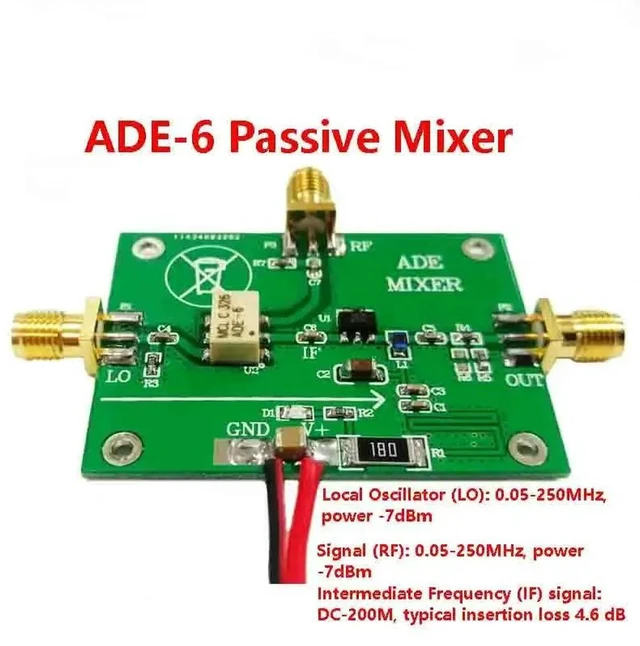 Main image of ADE-6 RF Passive Mixer Module, Up & Down Conversion, Frequency Range 0.05 MHz 250 MHz