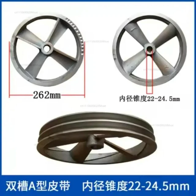 Alt view image 3 of 3 - Air Compressor Accessories 0.12 Belt Wheel Air Pump Host Wheel Air Compressor Flywheel