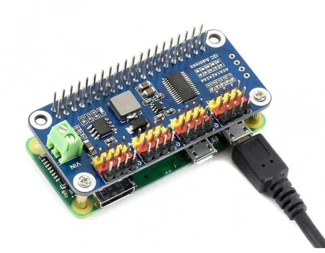 Alt view image 3 of 3 - Raspberry Pi Servo Driver HAT providing precise PWM output 16-Channel 12-bit I2C Interface support Raspberry Pi Zero/Zero W/3B+