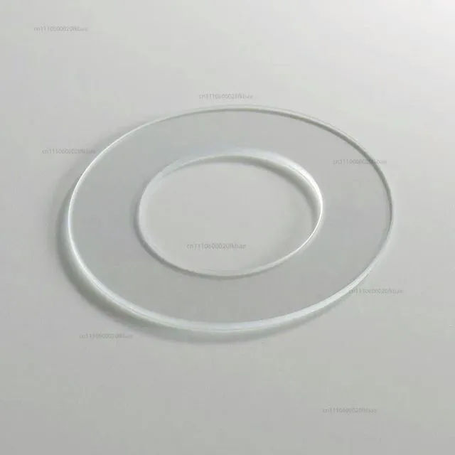 Main image of Ultra-thin optical glass ring / inner circle 50mm outer circle 80mm high temperature resistant high transmission slide