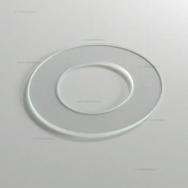 Alt view image 2 of 2 - Ultra-thin optical glass ring / inner circle 50mm outer circle 80mm high temperature resistant high transmission slide