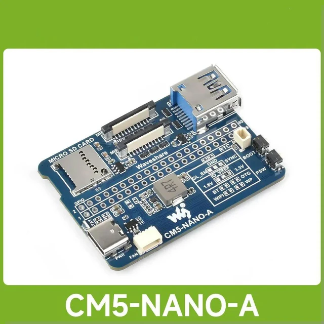 Alt view image 2 of 3 - Waveshare Nano Base Board (A) for Raspberry Pi Compute Module 5, Same Size As The CM5, For Evaluating The Raspberry Pi CM5