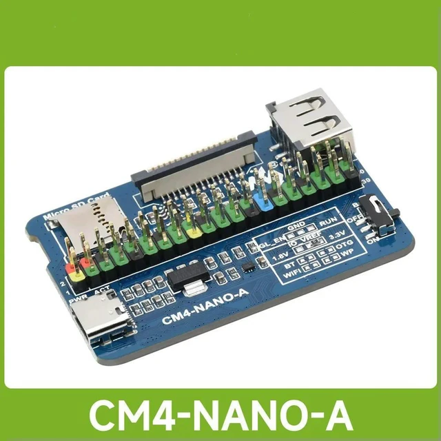 Main image of Waveshare Nano Base Board (A) IO BOARD for Raspberry Pi Compute Module 4, Same Size as the CM4, CM4 Carier Board