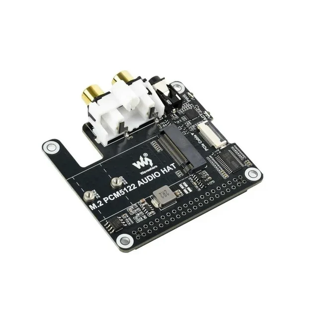 Alt view image 2 of 3 - PCIe To M.2 HAT With I2S Audio Extension For Raspberry Pi Supports NVMe Protocol Solid State Drive Expansion Board Driver-Free