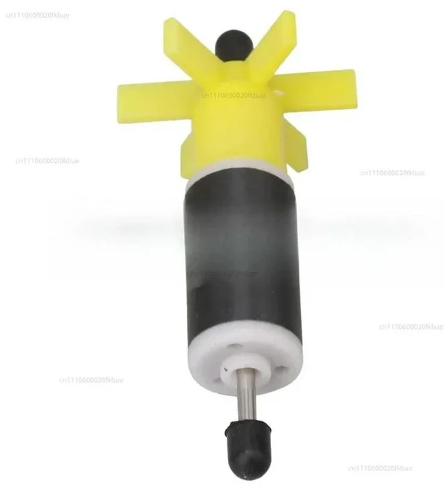 Alt view image 2 of 3 - BQLZR 2 Pieces Yellow Filter Parts Impeller 1.6cm Plastic for Aquarium Water Submersible Pump Rotor Garden Pool Accessories