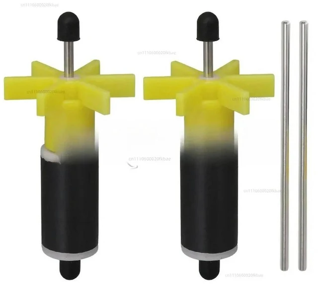 Alt view image 3 of 3 - BQLZR 2 Pieces Yellow Filter Parts Impeller 1.6cm Plastic for Aquarium Water Submersible Pump Rotor Garden Pool Accessories