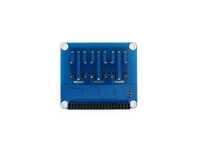 Alt view image 2 of 3 - Waveshare RPi Relay/Expansion Board for Raspberry Pi 5/4B. loads up to 5A 250V AC or 5A 30V DC