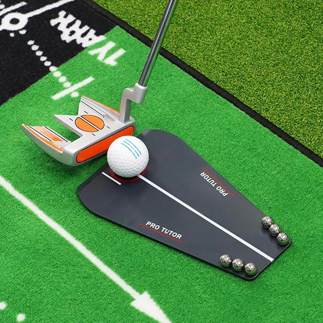 Alt view image 3 of 3 - Pro No Logo Putter Guide Exercise Board Indoor Golf Putter Practitioner Golf Training Outdoor