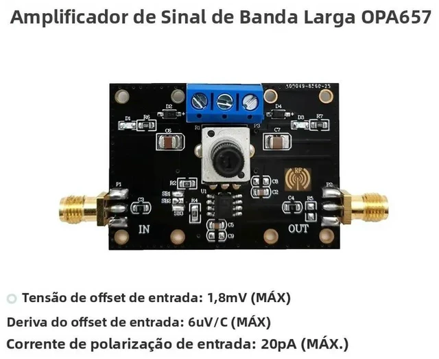 Alt view image 2 of 3 - High Speed Wideband Operational Amplifier Module OPA657 Module Low Bias Current Low Noise 1.6GHz Bandwidth Lift