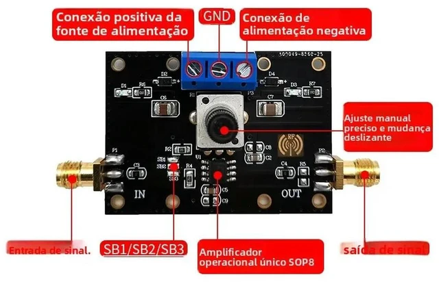Alt view image 3 of 3 - High Speed Wideband Operational Amplifier Module OPA657 Module Low Bias Current Low Noise 1.6GHz Bandwidth Lift