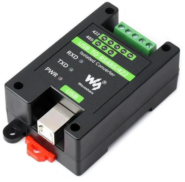 Alt view image 2 of 3 - Waveshare USB To RS485/422 Industrial Grade Isolated Converter, Onboard FT232RL And SP485EEN, Multiple Protection