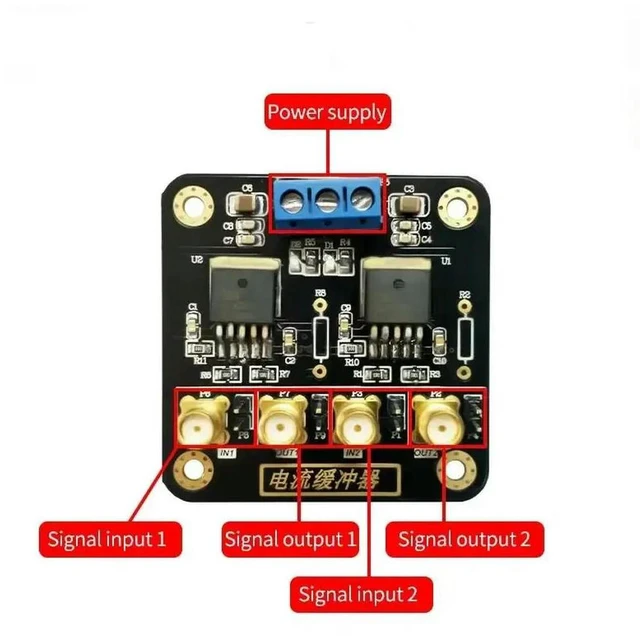 Alt view image 2 of 3 - BUF634 Module High Speed Current Buffered Output Audio Power Pulse Amplifier Provides Drive Current Function demo Board