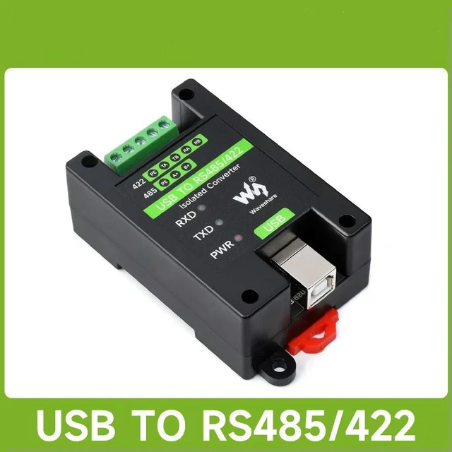 Main image of Waveshare USB To RS485/422 Industrial Grade Isolated Converter, Onboard FT232RL And SP485EEN, Multiple Protection