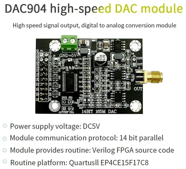 Alt view image 2 of 3 - FPGA Development of a 14 Bit Parallel 165M Sampling Waveform Generator for DAC904 High Speed DAC Module